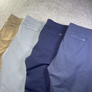 Public Rec Pants Mens 42x32 Multicolor Lot Of 4 Stretch Elastic Waist Travel